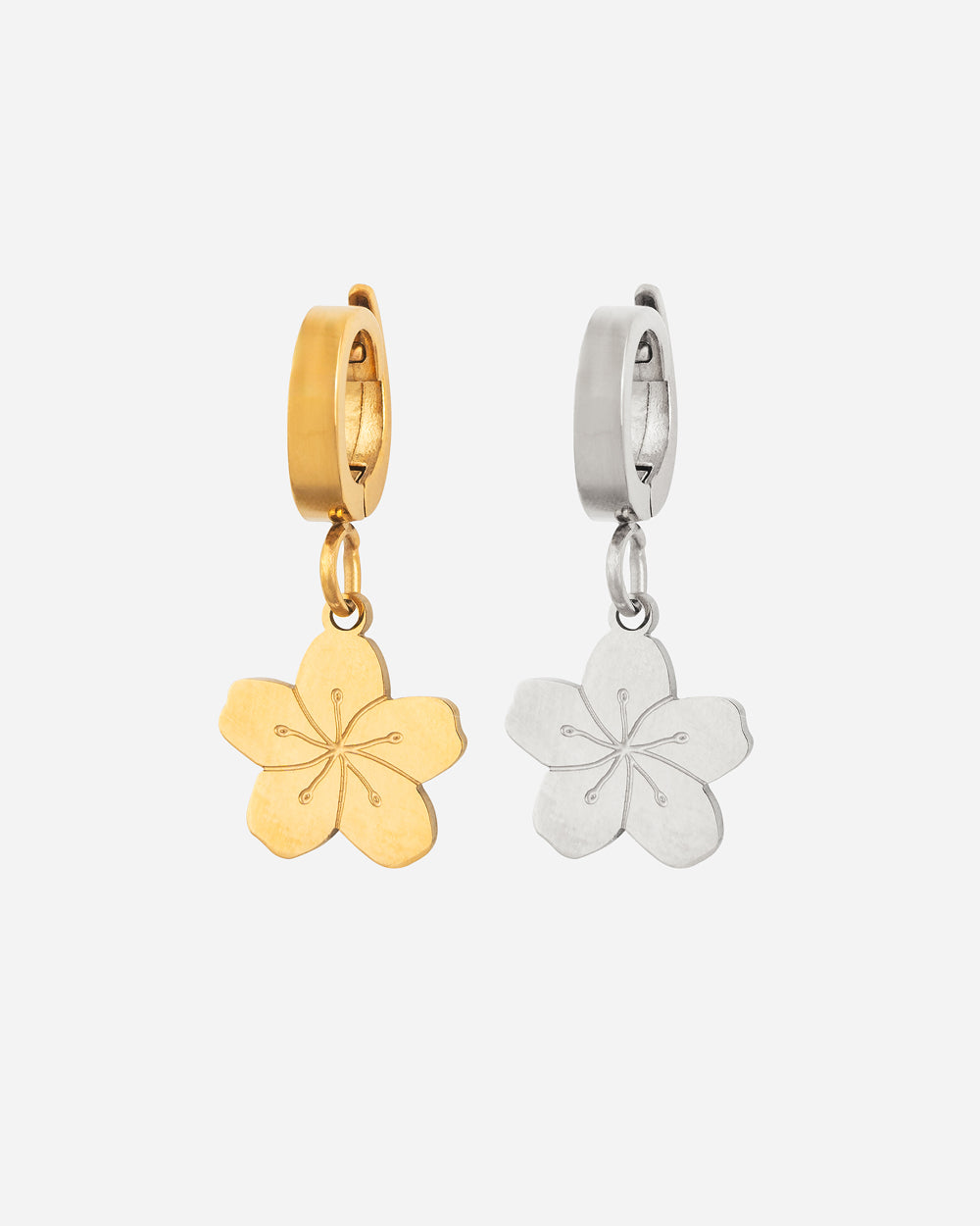 CHARM Tropical Flower - Silver